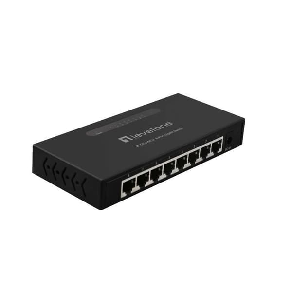 Switch - LEVELONE - GEU-0822 - 8 portar - Gigabit Ethernet - Ohanterad