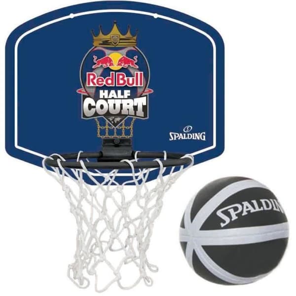 Mini basketkorg - SPALDING - Red Bull Micro - blå/vit - One size - 1 plats