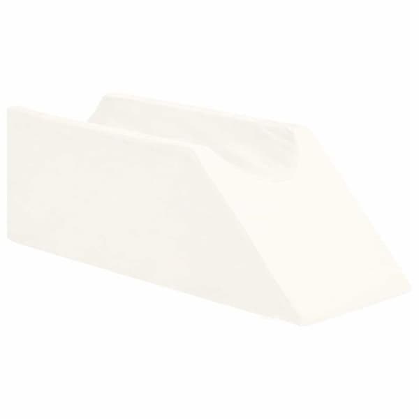VIDAXL Triangulär benkudde vit 68 x 25 x 21,5 cm - hypoallergenisk PU-skum