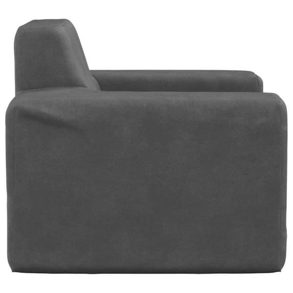 Barnsoffa Antracit Mjuk plysch