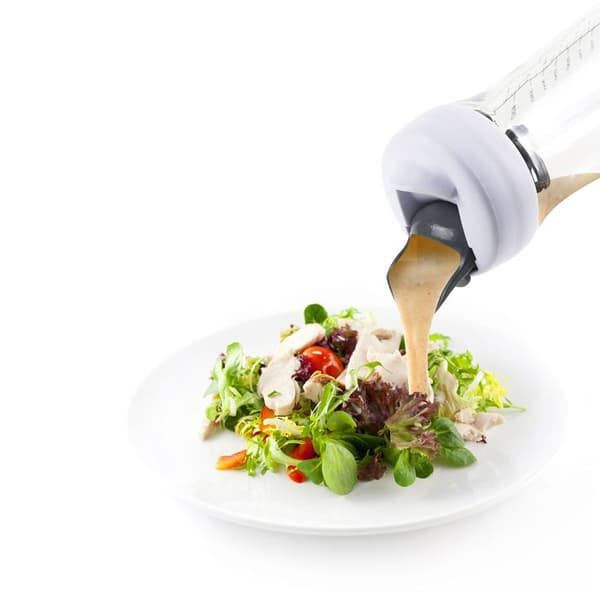 Shaker - COOK CONCEPT - 2En1 - Hällpip - Graderad - Transparent och Grå