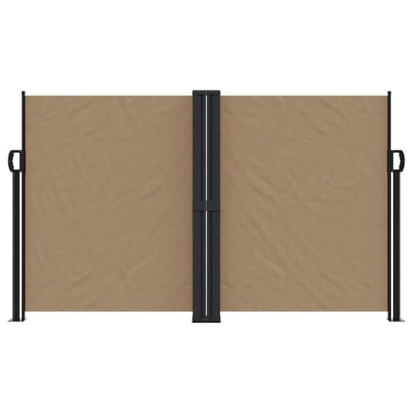vidaXL Fällbart sidotak taupe 140x1200 cm 4004814