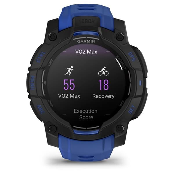 Smartklocka - GARMIN - Instinct 3 - 1,2" - 45 mm - Amoled - Svart/blå