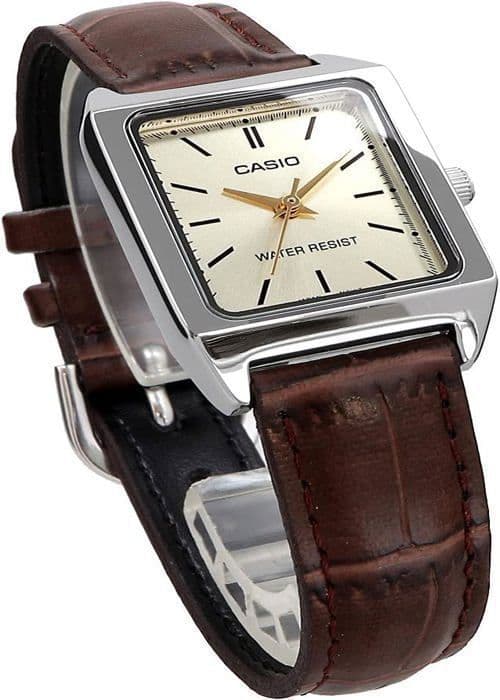 Klocka - Casio - LTPV007L9E - Läder - Analog - Dam