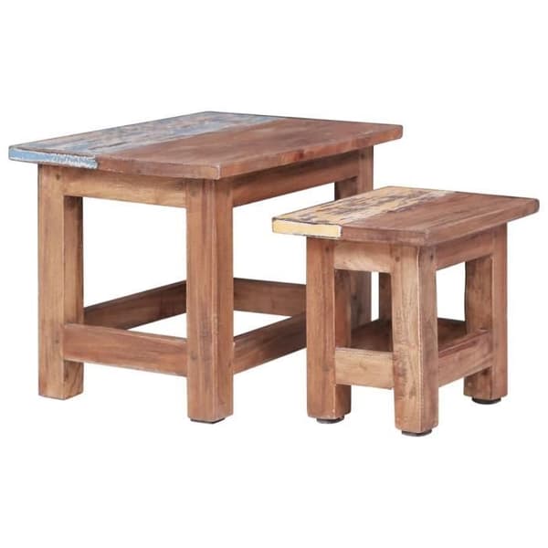 vidaXL Häckbord 2 st, Soffgavlar, Häckande sidobord, Vardagsrumsmöbler Vardagsrum Heminredning, 283922