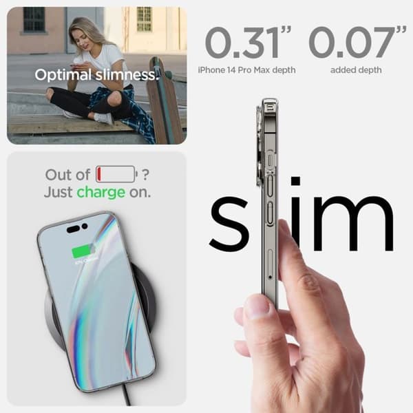 Coque för iPhone 14 Pro + 2x Coque - Spigen Crystal Pack 360 - Crystal Clear