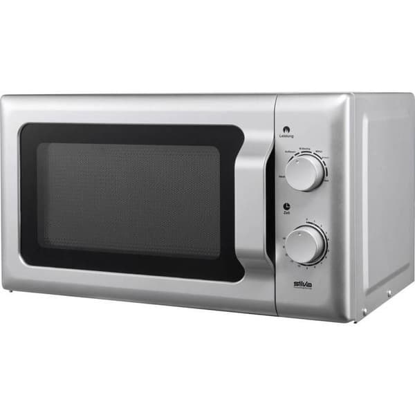 Silva Homeline MWU 20.4 Mikrovågsugn silver 700 W inbyggd, timerfunktion