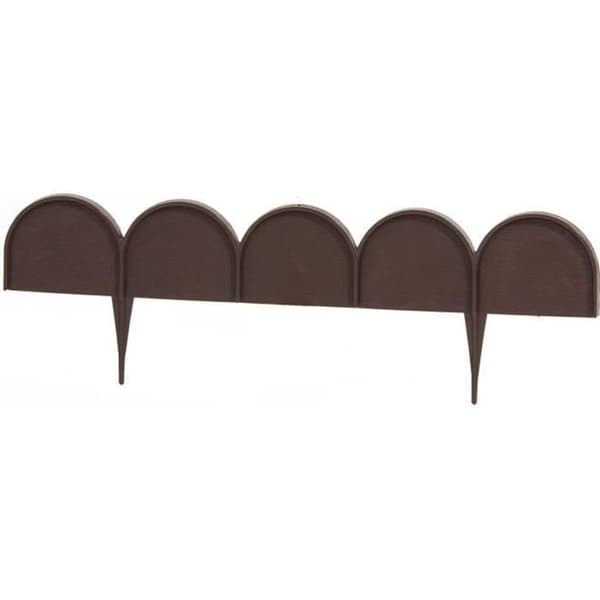 Trädgårdskant - PROSPERPLAST - IKRA - Längd 10m - Höjd 165mm - Mörkbrun