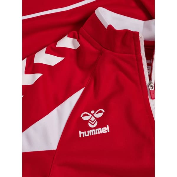 Barn vandringsjacka Hummel Core 2.0 - äkta röd/vit