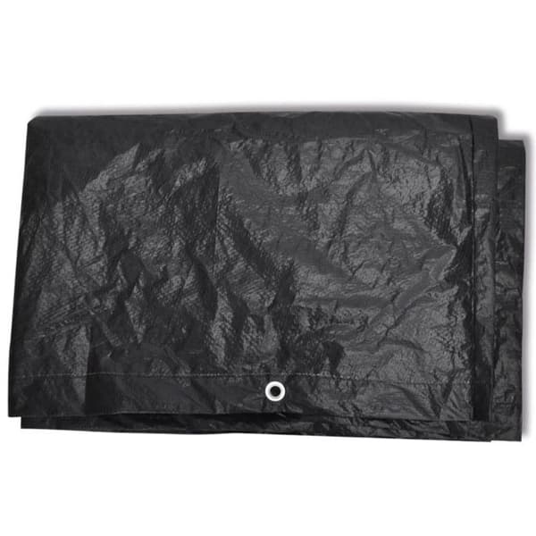 vidaXL Trädgårdsmöbelöverdrag 8 öljetter 122x112x98 cm