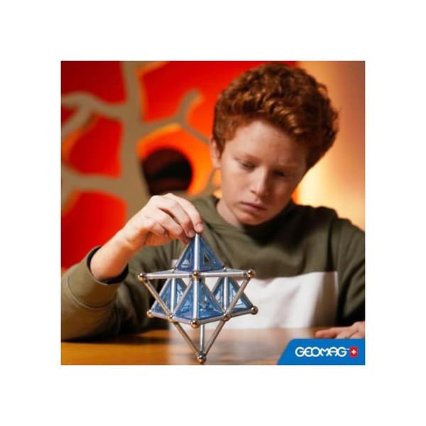 Geomag byggsystem Pro-L silver/blå 50 st