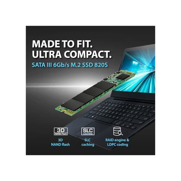 SSD-disk - TRANSCEND - 120GB - M.2 2280 - SATA 6Gb/s - TLC