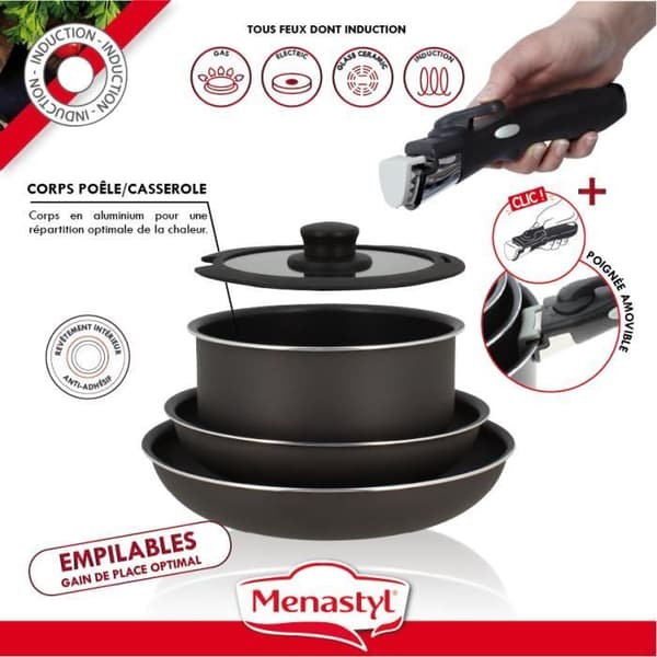 Servis 8 delar iris i aluminium induktion