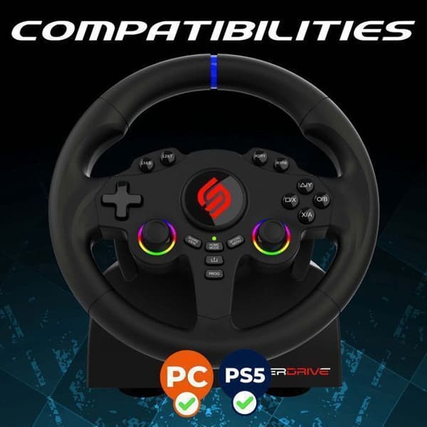 Volant gaming - SUBSONIC - Dubbel joystick LED - PS5 PC