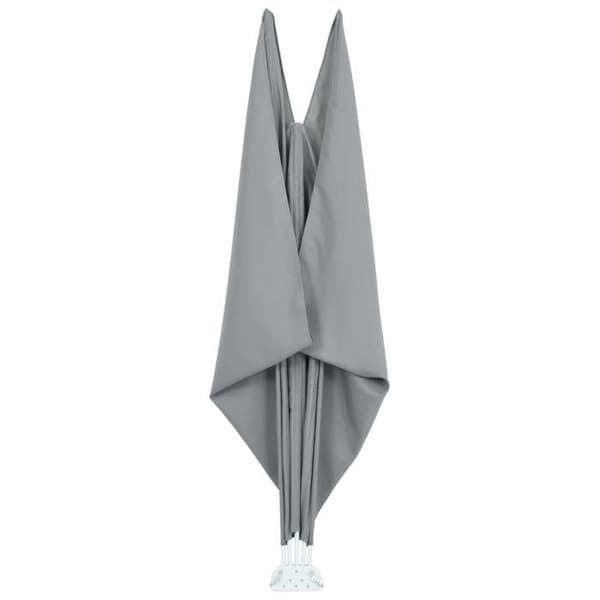 vidaXL Fällbart sidotak för terrass Grå 300 x 200 cm 44565