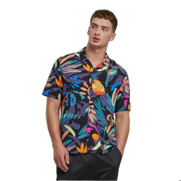 Urban Classics Viscose AOP Resort Shirt