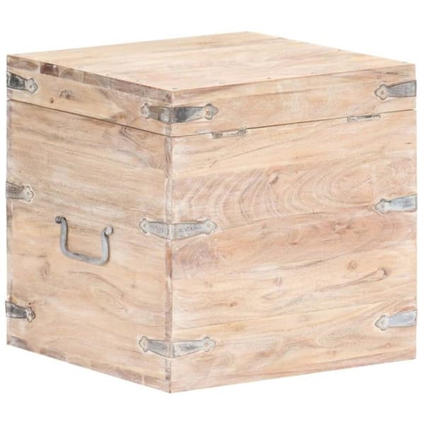 vidaXL Förvaringsbox 40x40x40 cm Solid akaciaträ
