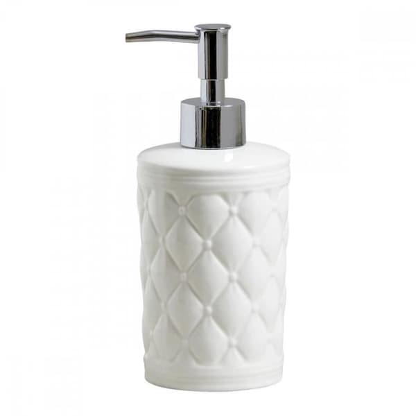 Tvålautomat - Mathilde M - Boudoir Précieux - Keramik - Vit - 19 cm