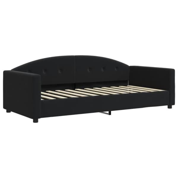 vidaXL Sängsoffa svart 90x190 cm sammet 354151