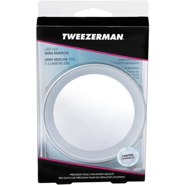 Mini spegel med LED-belysning från Tweezerman