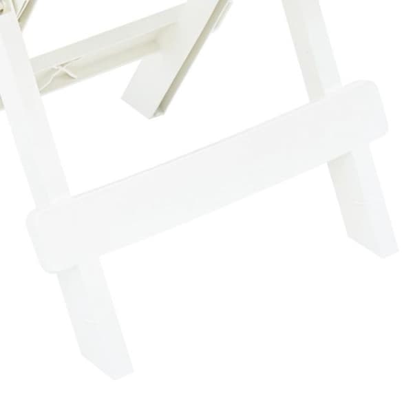 Fällbord för trädgård - VIDAXL - 45x43x50 cm - Plast - Vit - Fällbar