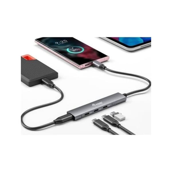 UTRUSTNING 128963 USB-C 4 PORTAR USB 3.2 GEN 1 HUB