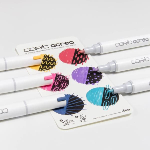 COPIC akrylsats med 6 färger Deep