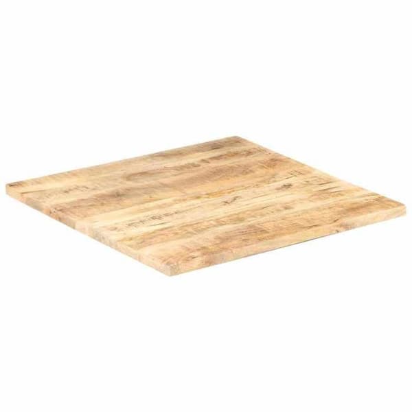 Solid mangoträdsbordsskiva 25-27 mm 80x80 cm