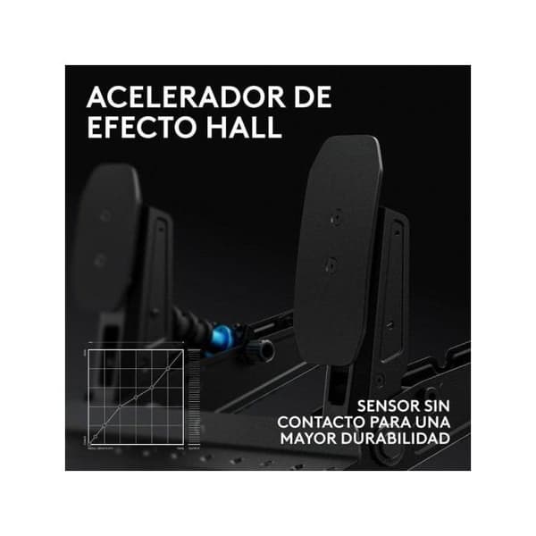Pedal Logitech RS Pedaler PRO broms Loadcell 75kg struktur stål USB PC