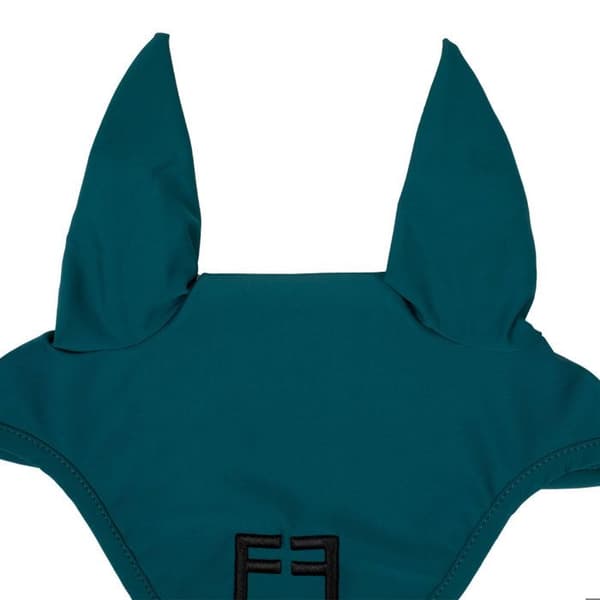 Flughuva för häst med Equestro-logotyp - Grön - Full