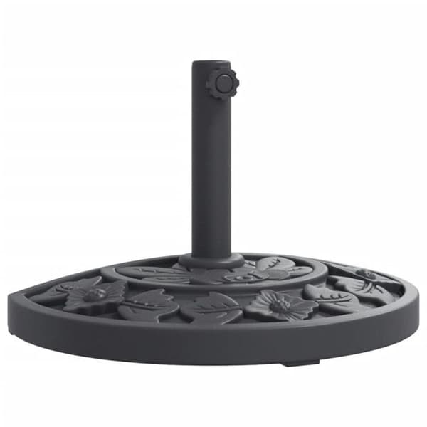 Parasolbas för stångar Ø38 48 mm 9 kg halv rund