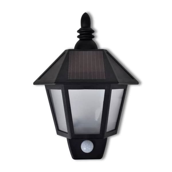 vidaXL Solcellsvägglampa med rörelsesensor 41182