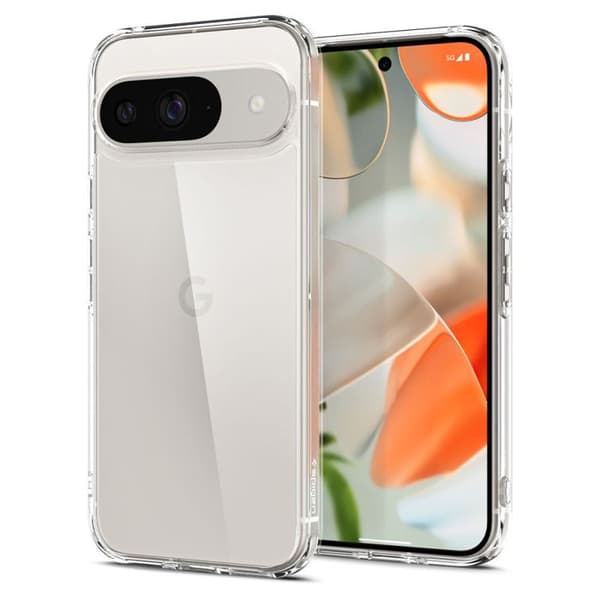 Telefonfodral - SPIGEN - Google Pixel 9/9 Pro - Ultra Hybrid - Transparent - Stötsäker