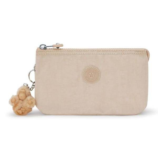 Kipling Toalettväska beige för kvinnor - Basic Plus Creativity Stor Plånbok L Glittrande Beige 319236