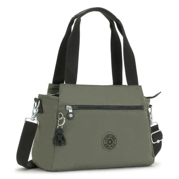 Kipling Basic Elysia — Axelväska dam kaki 29×23×10 cm