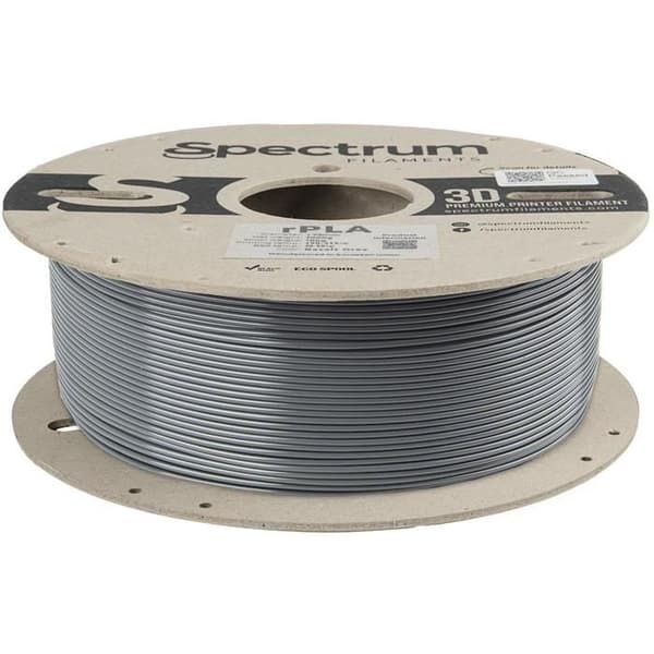 Filament 3D - SPECTRUM - r-PLA - 1,75 mm - 1 kg - Grå basalt