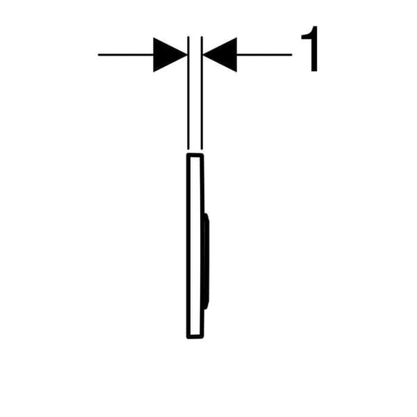 OMEGA 20 triggerplatta - svart och ljus krom