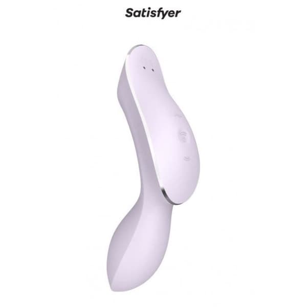 Dubbelstimulator - Satisfyer - Curvy Trinity 2 - Lila - Klitoralstimulering - G-punkt