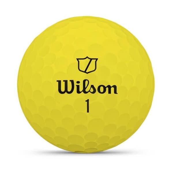 Wilson Duo mjuka gula golfbollar