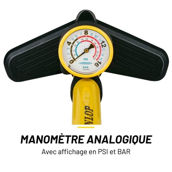 Dunlop Cykelpump med Manometer