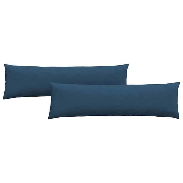 vidaXL Soffkuddar 2 st Blå 145 x 40 cm tyg 42013833