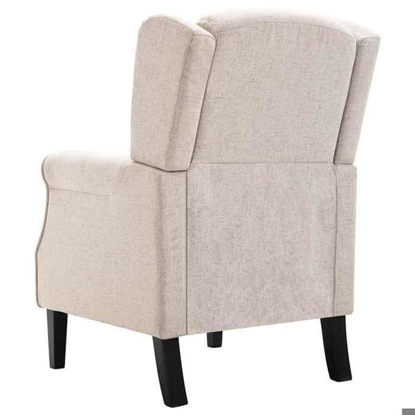 vidaXL Beige fåtölj i tyg 248614