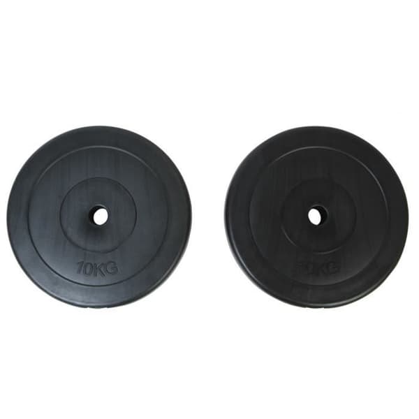 vidaXL Viktskivor 2 x 10 kg