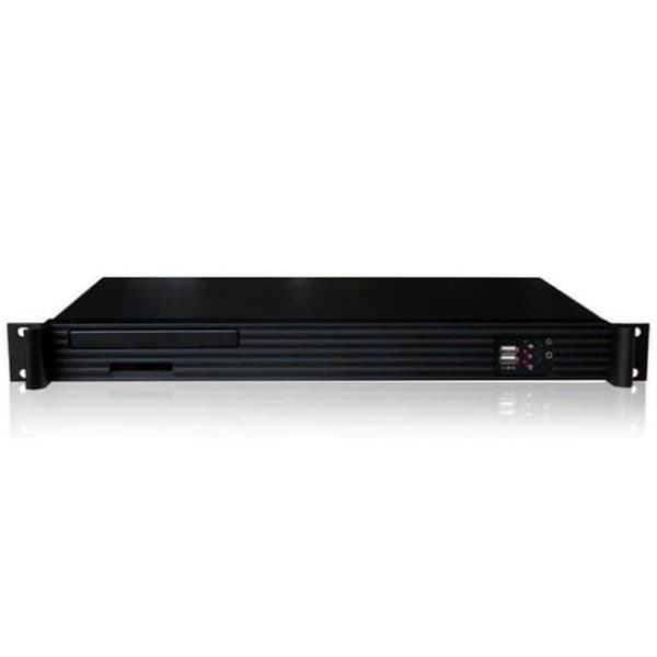 Techly I-CASE IPC-140, Rack, PC, Aluminium, Stål, Mini-ITX, Svart, 1U