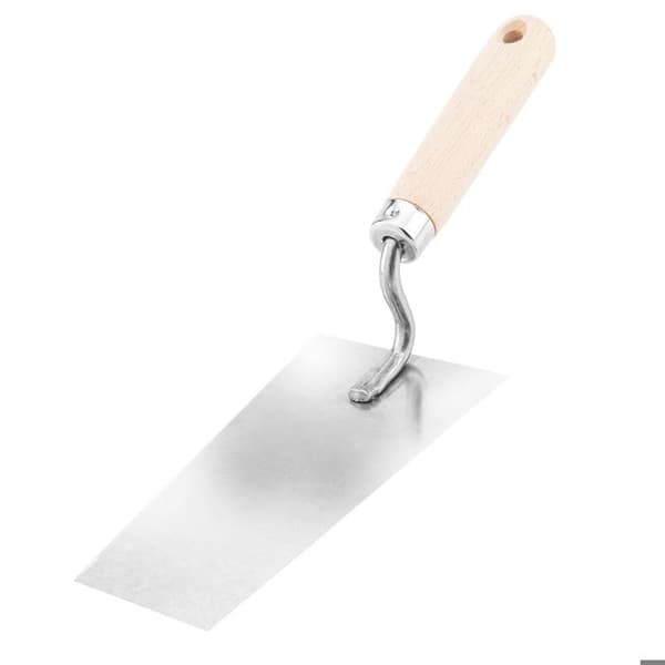 Trappformad spackelspade 160 x 80 mm, rostfritt stål
