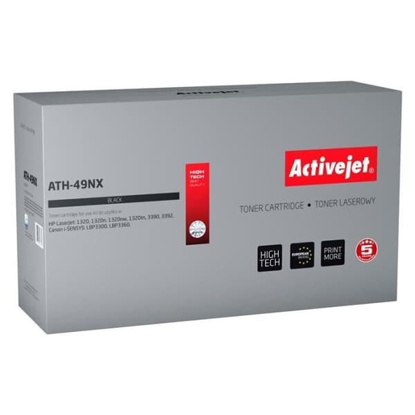 Tonerpatron - Activejet - ATH-49NX - Kompatibel Svart - 6000 sidor - Klass A+