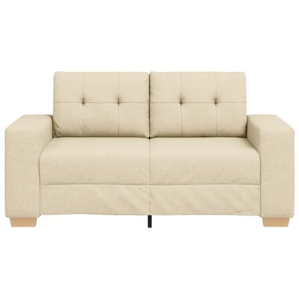 Klädd Loveseat Crème 120 cm