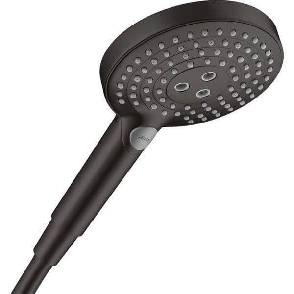 Handdusch - Hansgrohe - Raindance select s - 120 3 strålar - Vattenbesparing - Matt svart