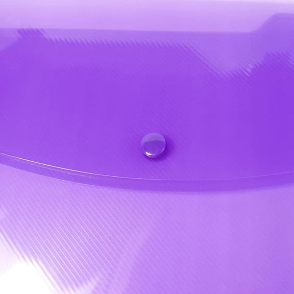 Fickor - Snäppknapp - A4+ - Halvtransparent - 10 enheter - Rapesco