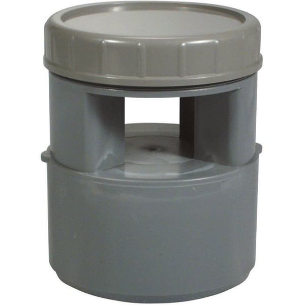 Grå PVC-membranluftare - Diameter 110 mm